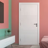 V-Line® Grooved Flush Door V006 - Premium Primed - Six Colour Options