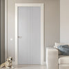 V-Line® Grooved Flush Door V021 - Premium Primed - Six Colour Options