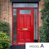 Exterior Victorian Nightingale 1L 4P Door with Two Sidelights & Transom - Customisable: Size, Colour, Glass and Sidelight Options