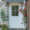 Cottage 4L Exterior Oak Door - Clear Double Glazing