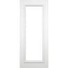 Blenheim White Primed Internal Door Pair - Clear Bevelled Glass