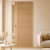 Carini 7P Oak Single Absolute Evokit Pocket Door - Prefinished