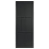Sliding Top Mounted Black Folding Track & Double Door - Industrial Civic Black Internal Door - Prefinished