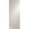 Premium Single Sliding Door & Wall Track - Palermo Flush Door - White Primed