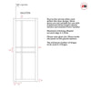 Dalston Black Internal Door Pair - Prefinished - Clear Glass - Urban Collection