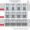 Exterior Victorian Nightingale 3L 2P Front Door with Two Sidelights - Customisable: Size, Colour, Glass and Sidelight Options