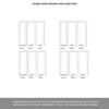 ThruEasi Room Divider - Pattern 10 White Primed Clear Glass Double Doors with Single Side