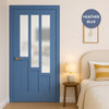 UK Made to Measure - Elston Interior Door - Frosted Glass - Premium Primed - 7 Colour Options