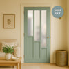 UK Made to Measure - Elston Interior Door - Frosted Glass - Premium Primed - 7 Colour Options