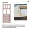 External Victorian Gaskell Made to Measure Front Door - 57mm Thick - Seven Colour Options - Toughened Double Glazing - 5 Pane