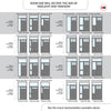 Exterior Victorian Gaskell 3L 4P Front Door with Single Sidelight and Transom - Customisable: Size, Colour, Glass and Sidelight Options