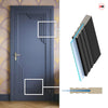 Urban Deco® Solid Wood Internal Door UK Made - Heather Blue Premium Primed - Bespoke Sizes