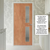 JB Kind Paint Grade Flush Trade Fire Door 2 Panes - Clear Glass - 1/2 Hour Fire Rated - Unfinished