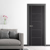 Laminate Vancouver Black Internal Door - Prefinished