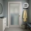 UK Made to Measure - Redford 1L Interior Door - Frosted Glass - Premium Primed - 7 Colour Options