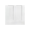 London 2L Internal Door Pair - White Primed - Clear Glass