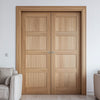 Bespoke Contemporary 4P Oak Internal Door Pair