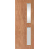 JB Kind Paint Grade Flush Trade Fire Door 2 Panes - Clear Glass - 1/2 Hour Fire Rated - Unfinished