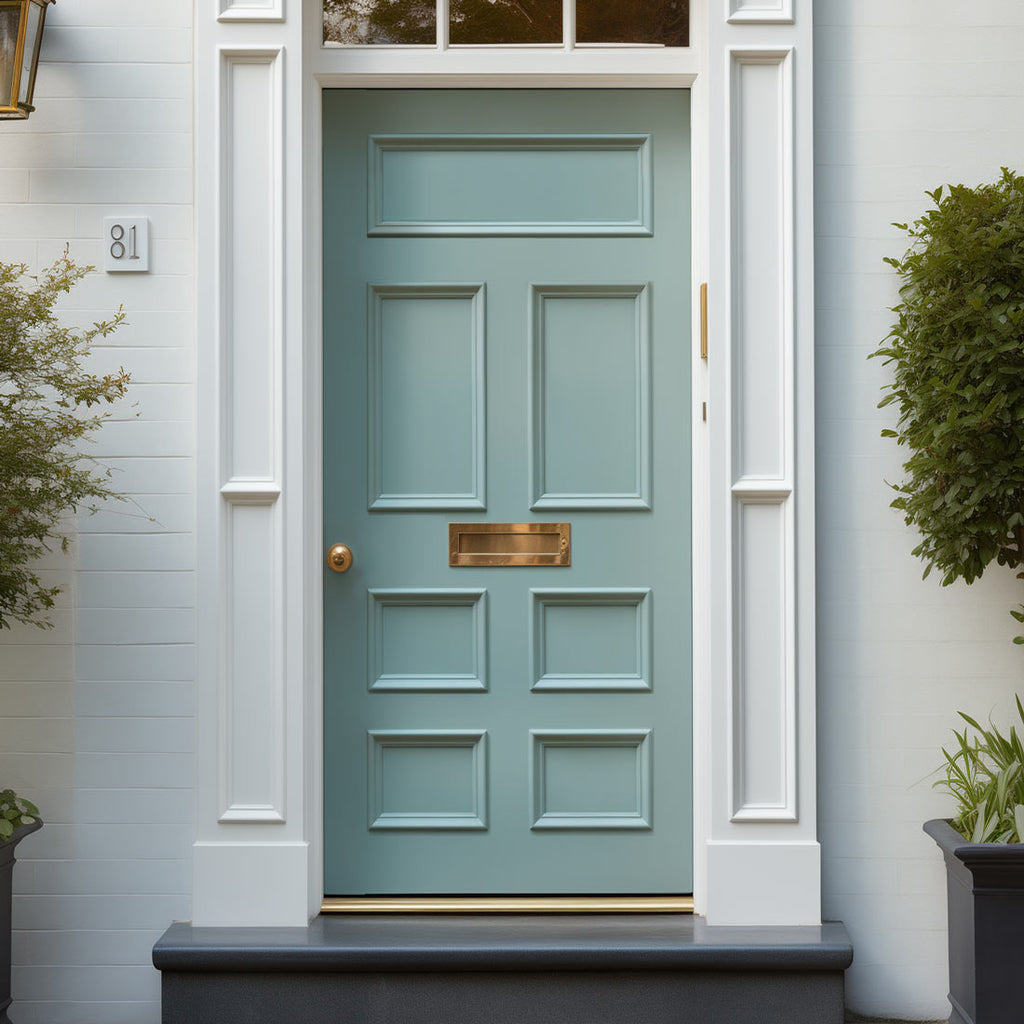 Exterior Victorian Bronte Made to Measure 7 Panel Front Door - 45mm Thick - Seven Colour Options