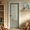 UK Made to Measure - Redford 1L Interior Door - Frosted Glass - Premium Primed - 7 Colour Options