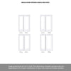 ThruEasi Room Divider - Pattern 10 White Primed Clear Glass Door with Single Side