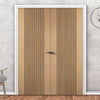 Sydney Oak Internal Door Pair - Prefinished