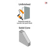 JB Kind Paint Grade Flush Trade Fire Door 1 Pane - Clear Glass - 1/2 Hour Fire Rated - Unfinished