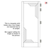 Urban Deco® Solid Wood Internal Door UK Made - Cloud White Premium Primed - Bespoke Sizes