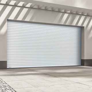 Image: Gliderol Electric Insulated Roller Garage Door from 3360 to 4290mm Wide - White