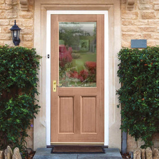 Image: 2XG External Hardwood Front 2P Door - Clear Double Glazing