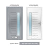 External ThruSafe Aluminium Front Door - 43811 CNC Grooves - 7 Colour Options
