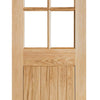 Cottage 4L Exterior Oak Door - Clear Double Glazing
