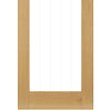 Ely oak cottage style door with clear glass and etched glass
