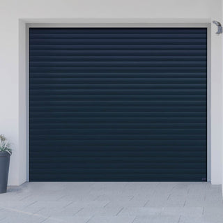 Image: Gliderol Electric Insulated Roller Garage Door from 1900 to 1994mm Wide - Dark Blue