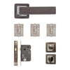 Invictus Premium Bathroom Door Handle Pack - Matt Satin Black