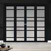 Urban Ultimate® Room Divider Metropolitan 7 Pane Door Pair DD6405F - Frosted Glass with Matching Sides - Colour & Size Options
