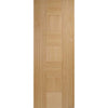 Bespoke Catalonia Flush Oak Double Pocket Door Detail - Prefinished