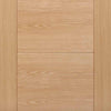 Bespoke Vancouver Oak 5P Style Flush Double Frameless Pocket Door Detail - Prefinished