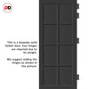 Perth 8 Panel Solid Wood Internal Door UK Made DD6318 - Eco-Urban® Shadow Black Premium Primed