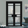Urban Ultimate® Room Divider Sheffield 5 Pane Door DD6312C with Matching Side - Clear Glass - Colour & Height Options