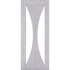 Sorrento Prefinished Light Grey Ash Internal Door - Clear Glass