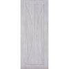 Top Mounted Black Sliding Track & Door - Sorrento Prefinished Light Grey Ash Door