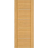 Valencia Flush Oak Internal Door Pair - Prefinished