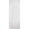 Single Sliding Door & Track - Hastings Flush Door - White Primed