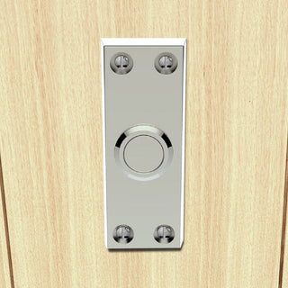 Image: AA31 Victorian Oblong Bell Push - 3 Finishes