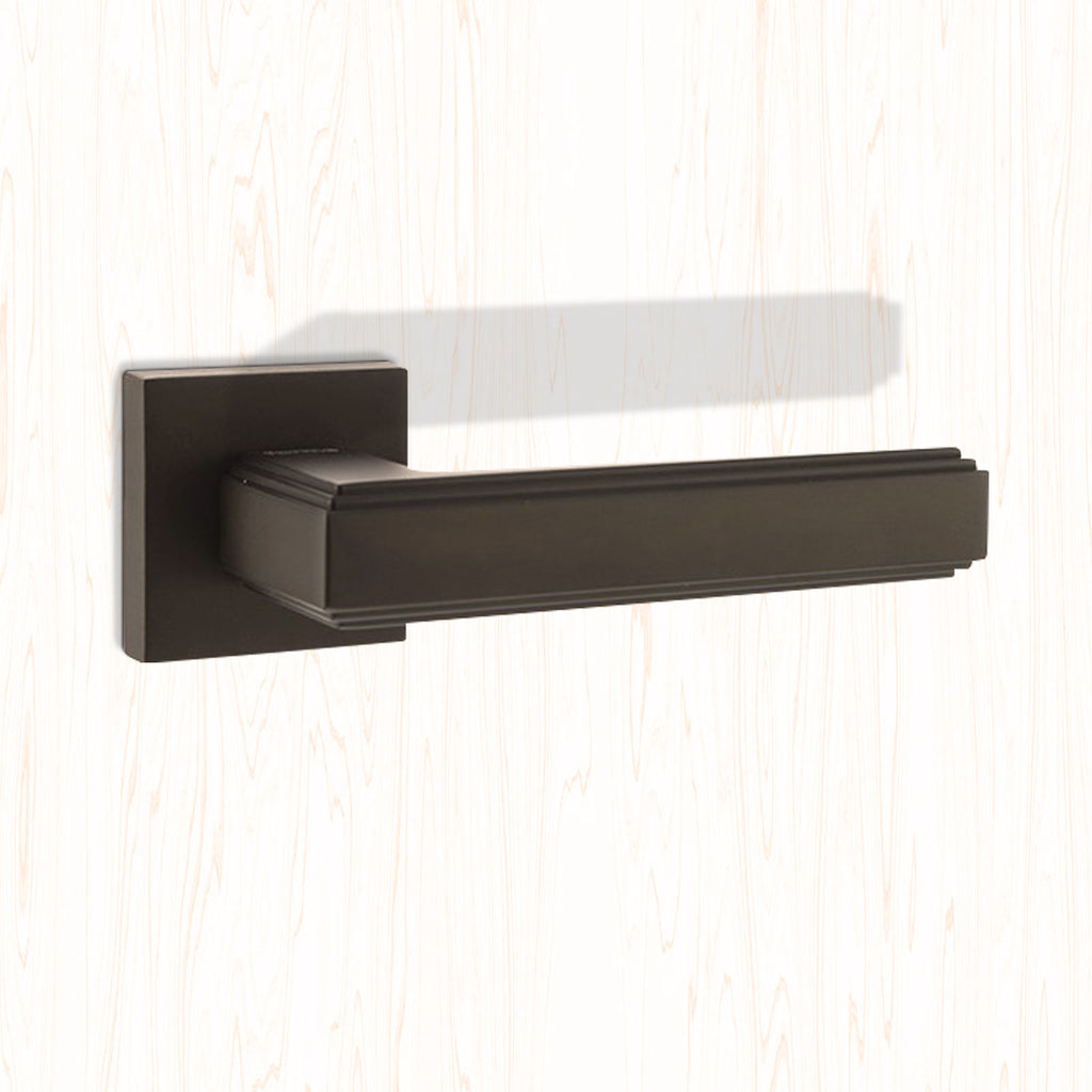Forme Alila Designer Lever on Minimal Square Rose - Urban Dark Bronze