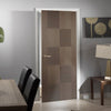 LPD Joinery Bespoke Fire Door, Apollo Chocolate Grey Flush - 1/2 Hour Fire Rated - Prefinished