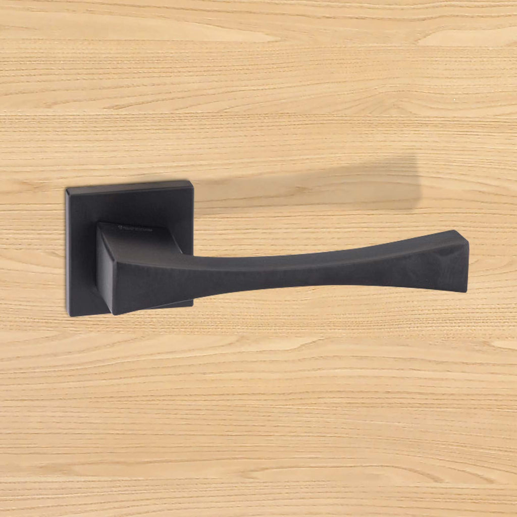 Forme Artemide Designer Lever on Minimal Square Rose - Matt Black