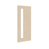 Bespoke Door - Flush American Ash Veneer - Clear Glass - 06 - Prefinished