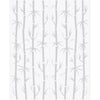 Double Glass Sliding Door - Solaris Tubular Stainless Steel Sliding Track & Bamboo 8mm Obscure Glass - Clear Printed Design
